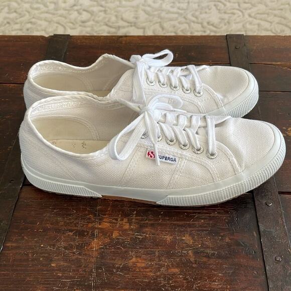 Superga White 2750 Cotu Sneakers Size 7 - Picture 4 of 7